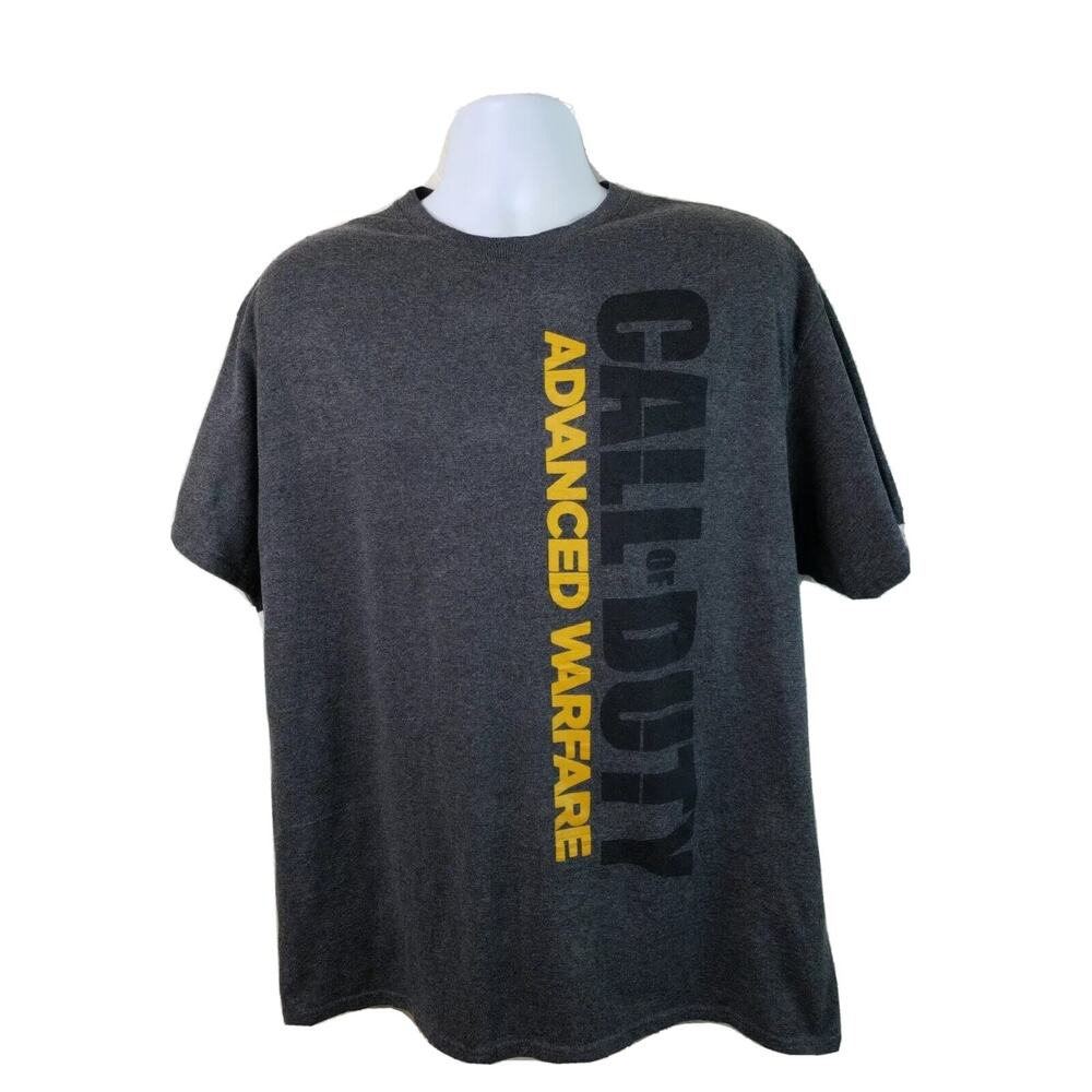 Call of Duty Advanced Warfare grey t-shirt size XL Xbox PlayStation Free Ship!
